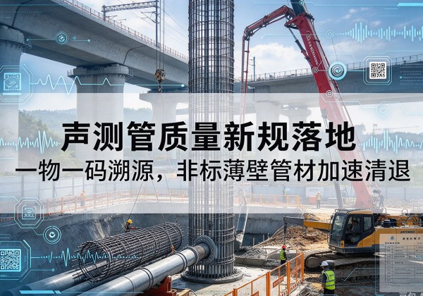 丹寨声测管质量新规落地，一物一码溯源，非标薄壁管材加速清退